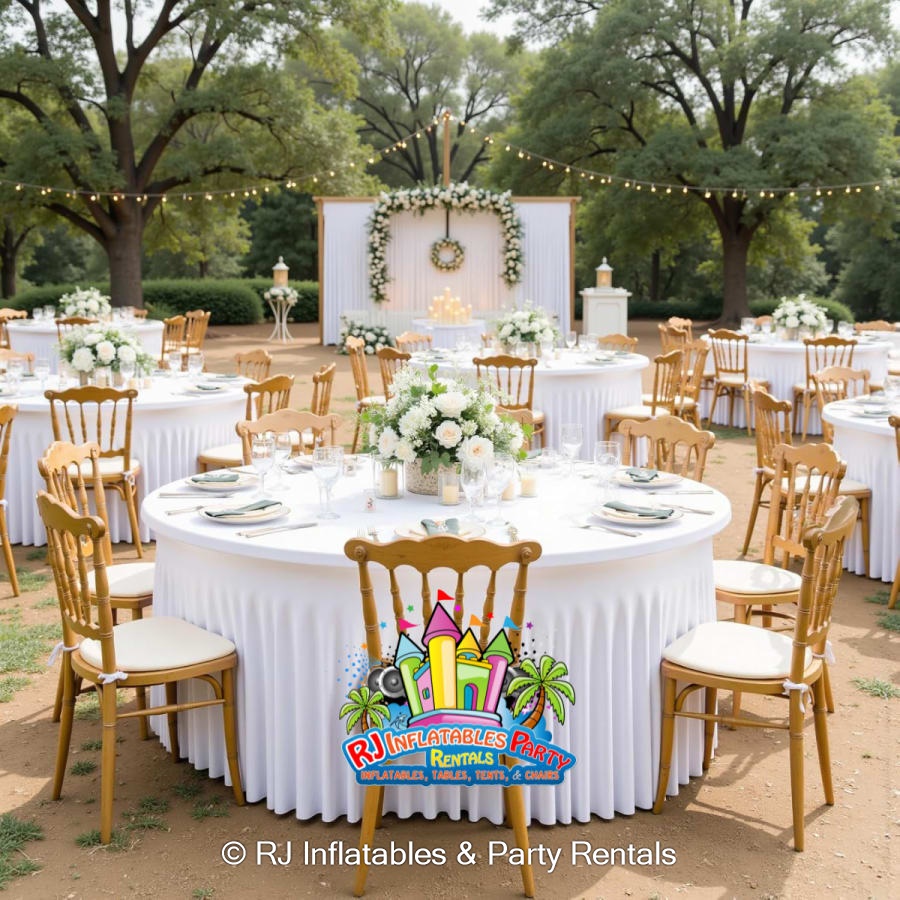 Table, Chair, Tent Rental- RJ Inflatables in Macon and Warner Robins